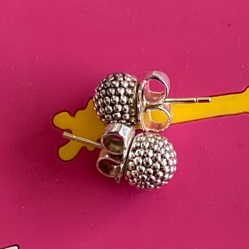 LAGOS Silver 925 Caviar Ball Stud Earrings